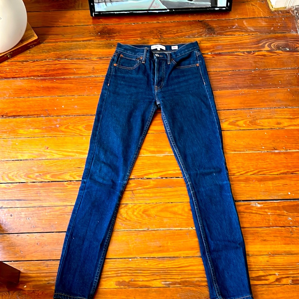 Redone Denim straight skinny jeans